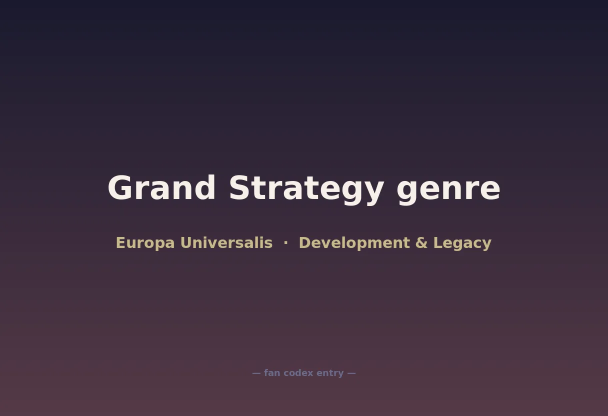 Grand Strategy genre