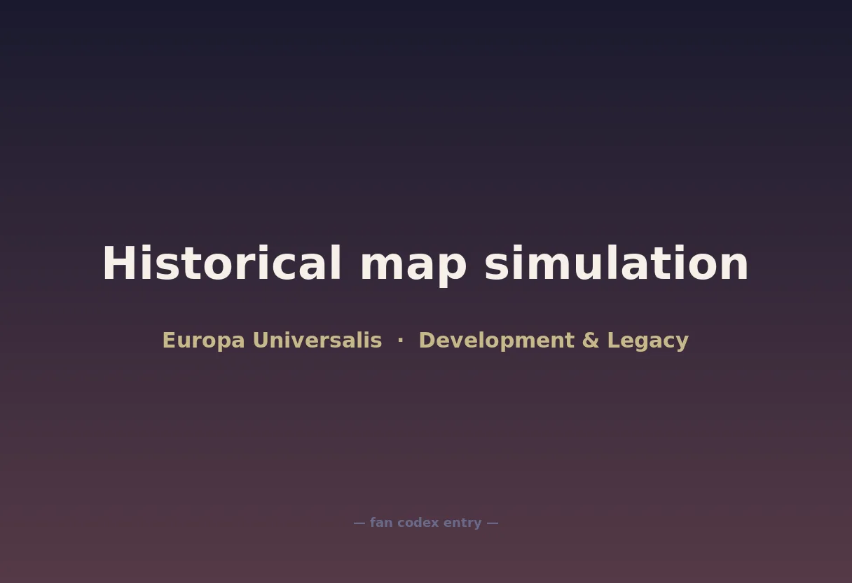 Historical map simulation