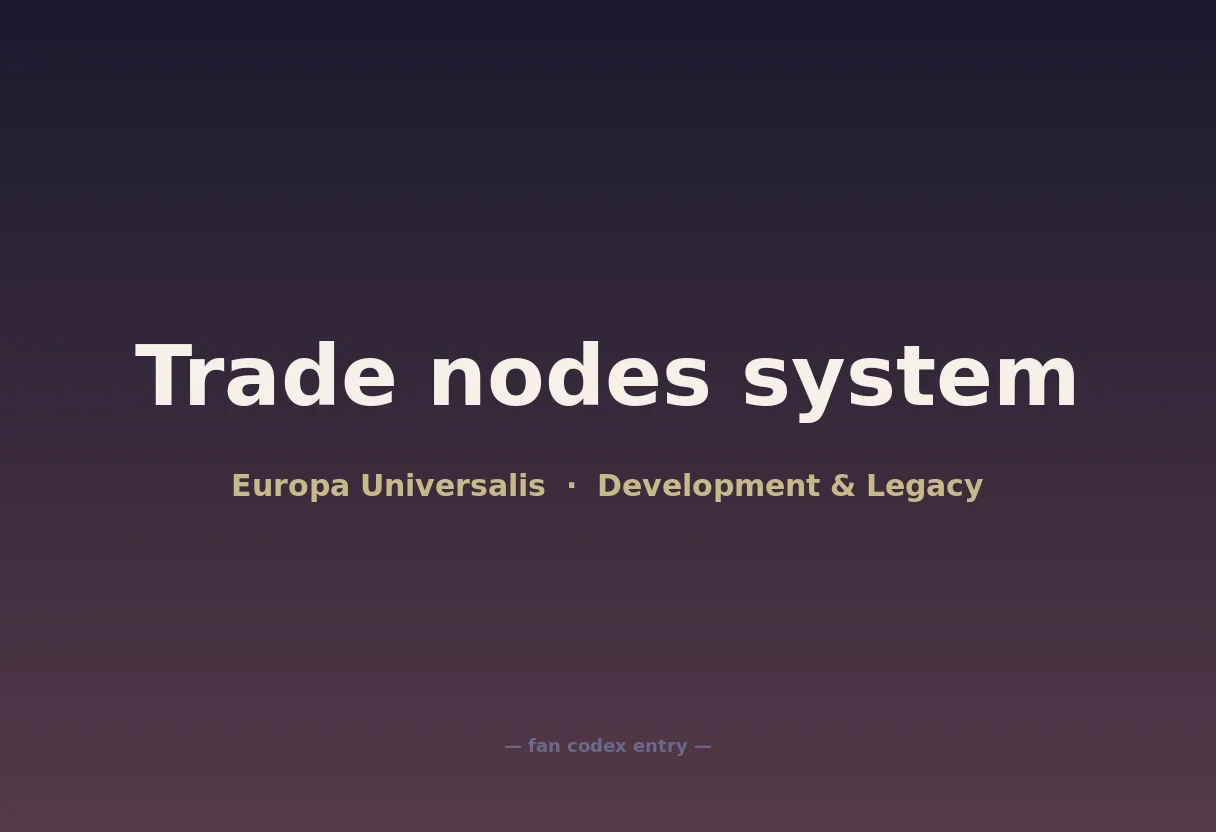 Trade nodes system