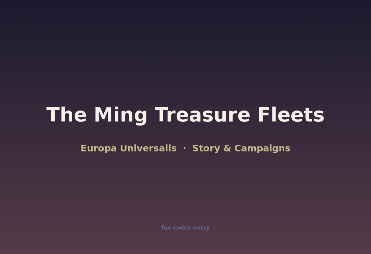 The Ming Treasure Fleets