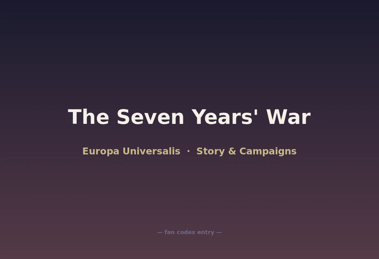 The Seven Years' War
